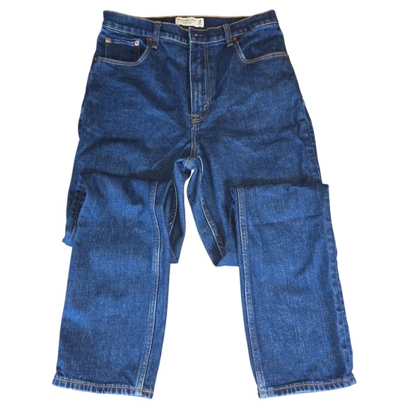 Abercrombie & Fitch The 90s Slim Straight Ultra High Rise Jeans 29 Blue - Picture 2 of 4